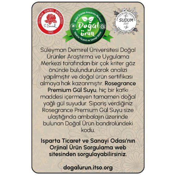 Rosegrance - Premium Gül Suyu (100ml)